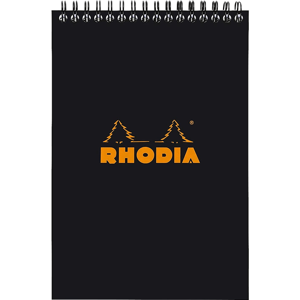 Rhodia Notepads Graph Black WB 6 X 8 1/4 - Pen Boutique Ltd