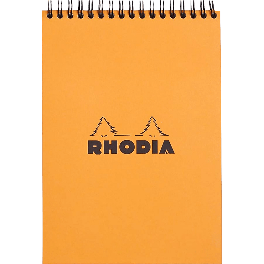 Rhodia Wirebound Lined Orange Notepads 6 x 8 1/4 - Pen Boutique Ltd