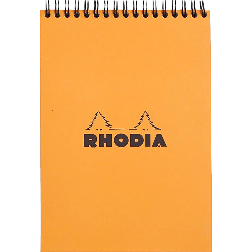 Rhodia Wirebound Lined Orange Notepads 6 x 8 1/4 - Pen Boutique Ltd