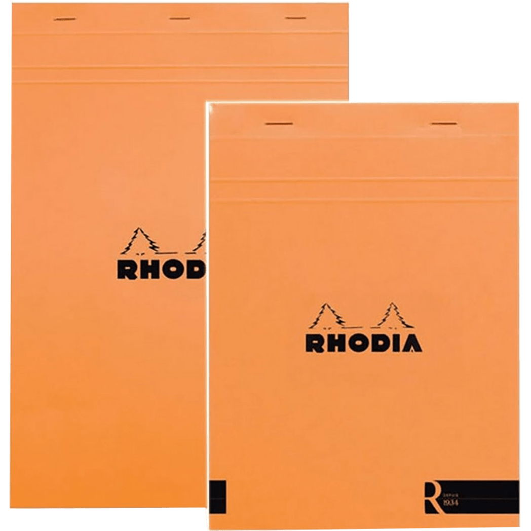 Rhodia R Notepad Blank Orange Cover-A4 Size - Pen Boutique Ltd