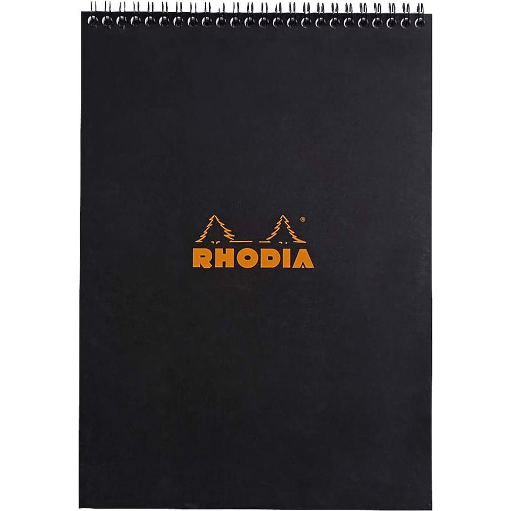Rhodia Notepads Graph WB 8 1/4 X 12 1/2-Black - Pen Boutique Ltd