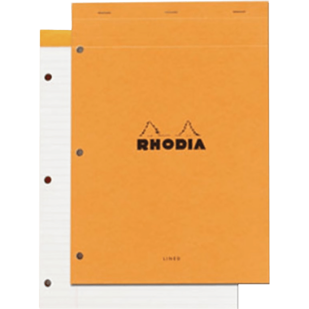 Rhodia Notepads 3 Hole Punched 80S-Orange - Pen Boutique Ltd