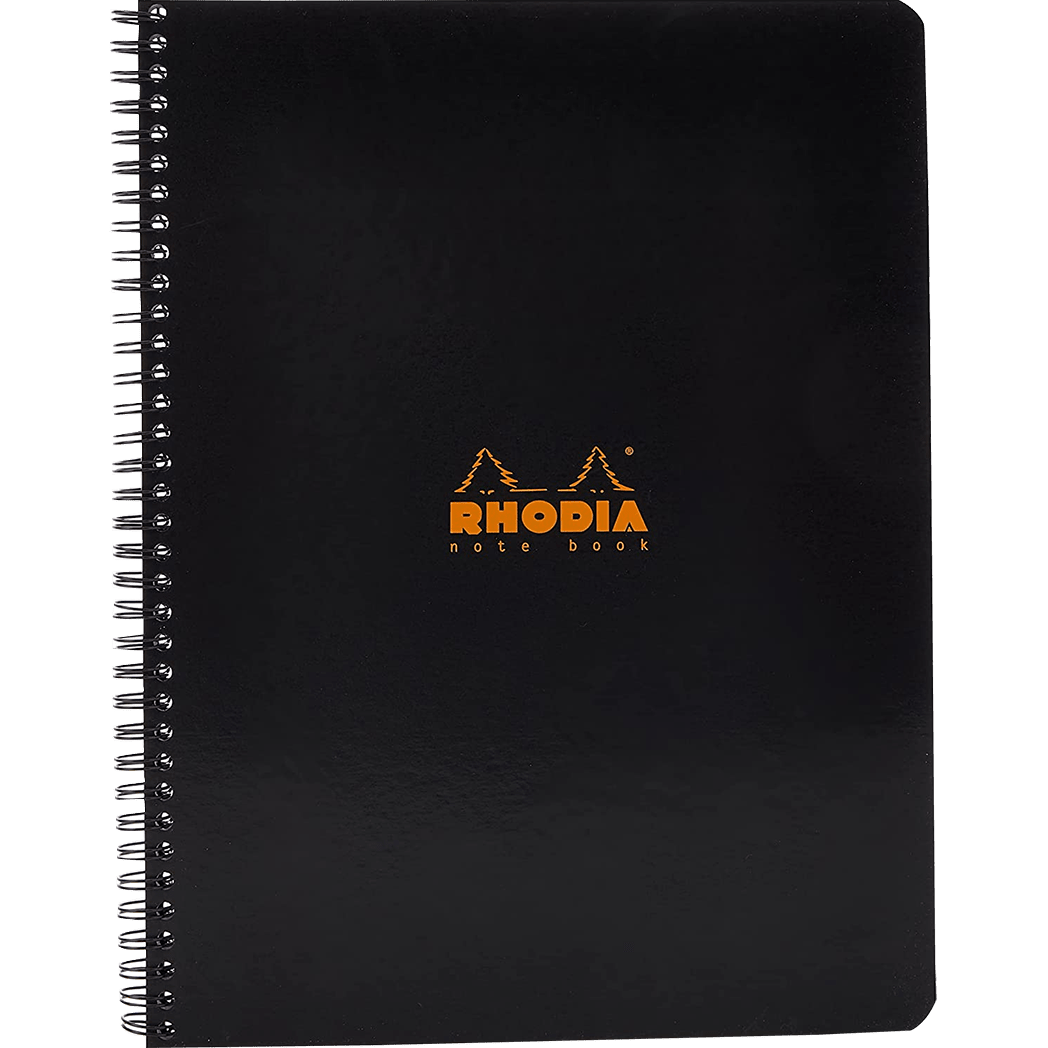 Rhodia Notebook Spiralbound Graph Black - Pen Boutique Ltd