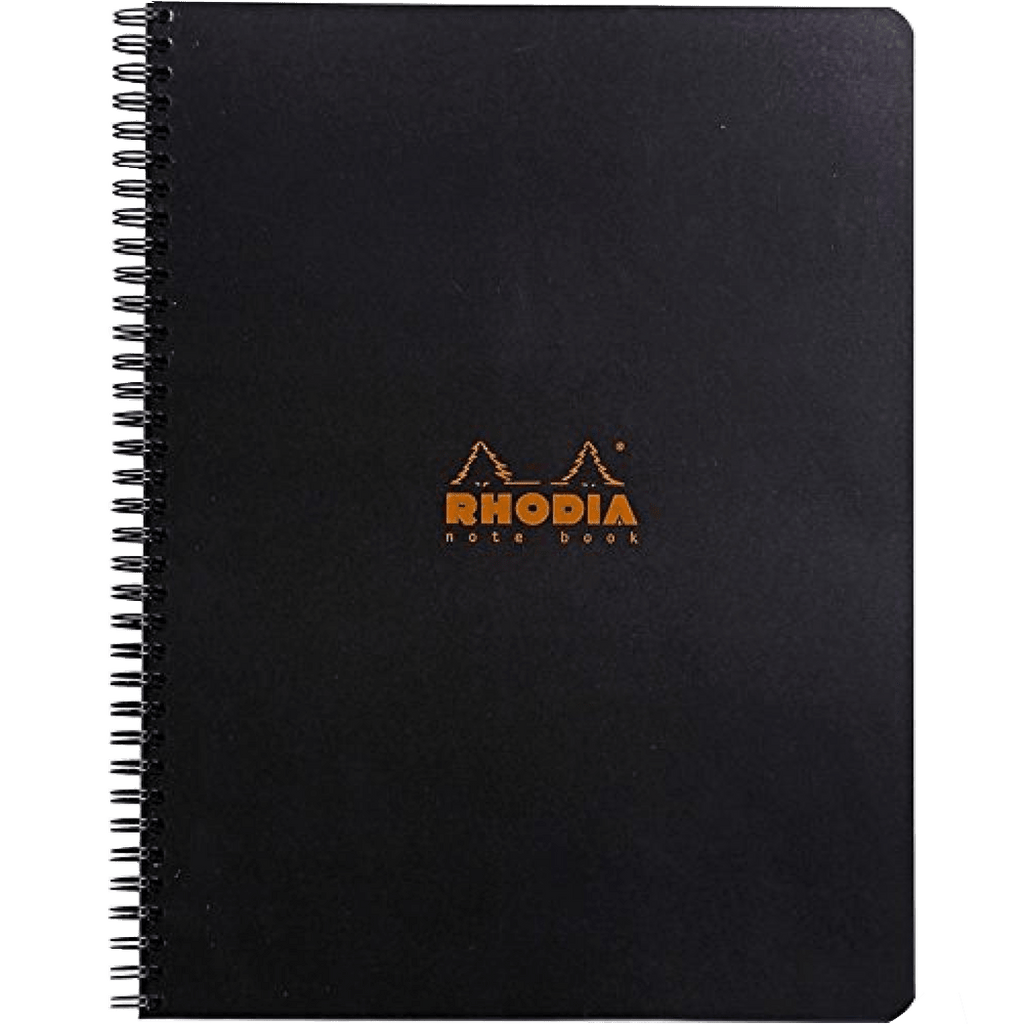 Rhodia Notebook Lined With Margin Black - Pen Boutique Ltd