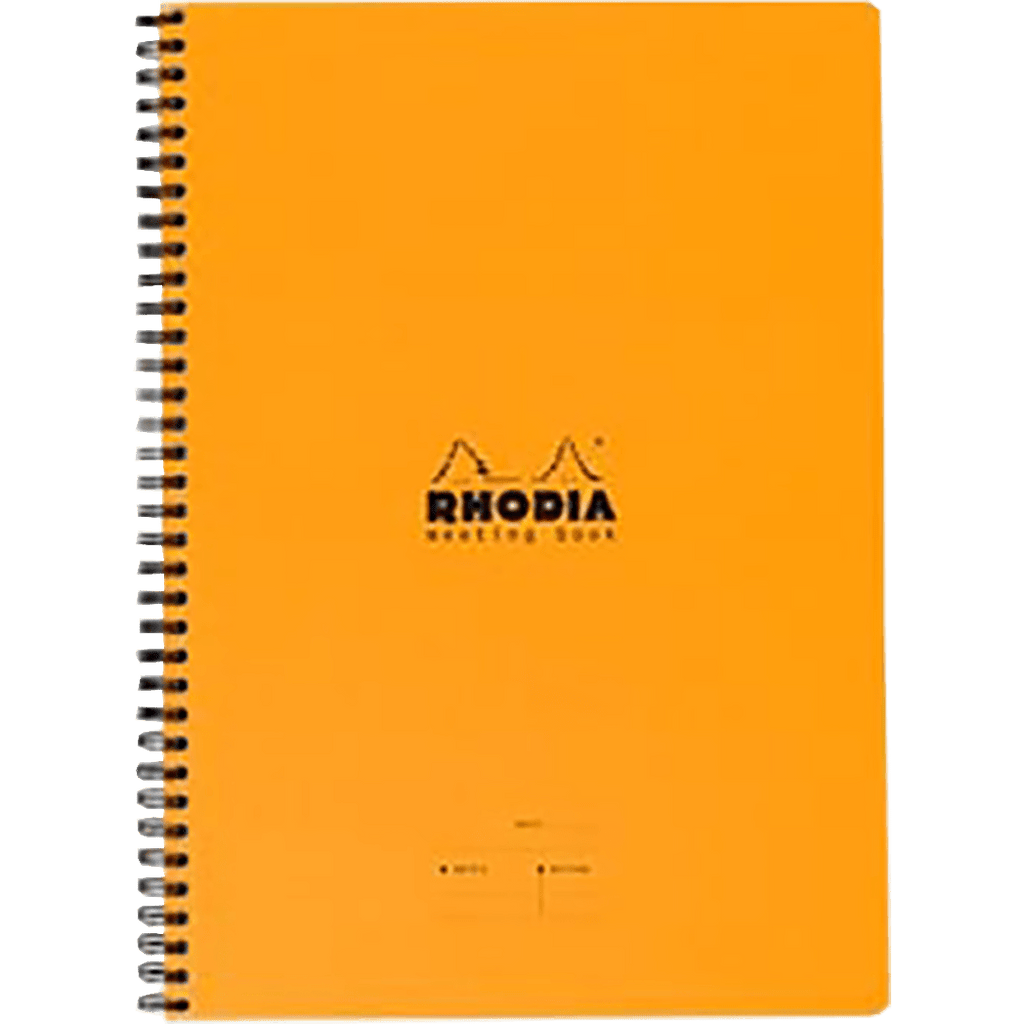Rhodia Orange Meeting Book Large 9 x 11 3/4 - Pen Boutique Ltd