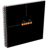 Rhodia Wirebound Black Reverse Book 8 1/4 x 8 1/4 - Pen Boutique Ltd