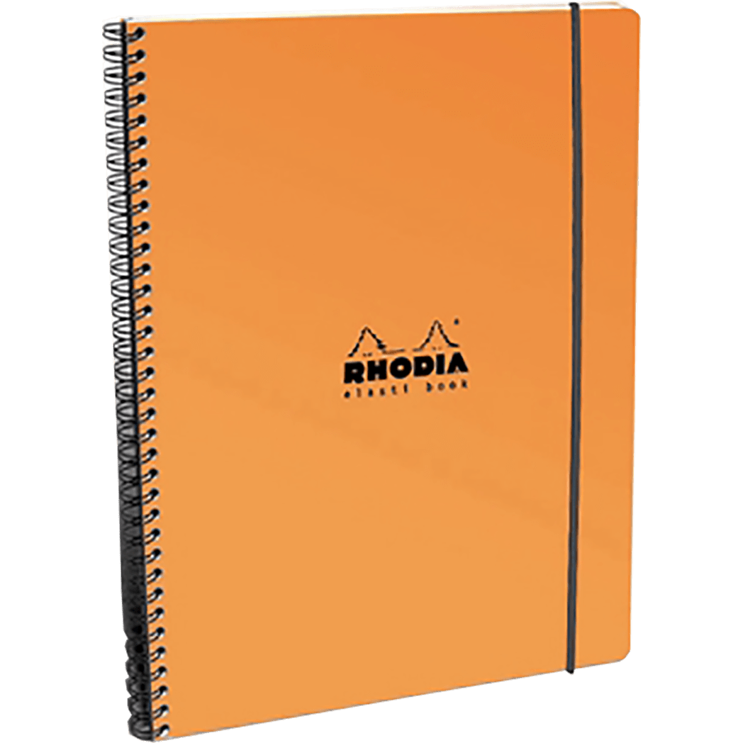 Rhodia Wirebound Elasti Book 9 x 11 3/4 - Orange - Pen Boutique Ltd