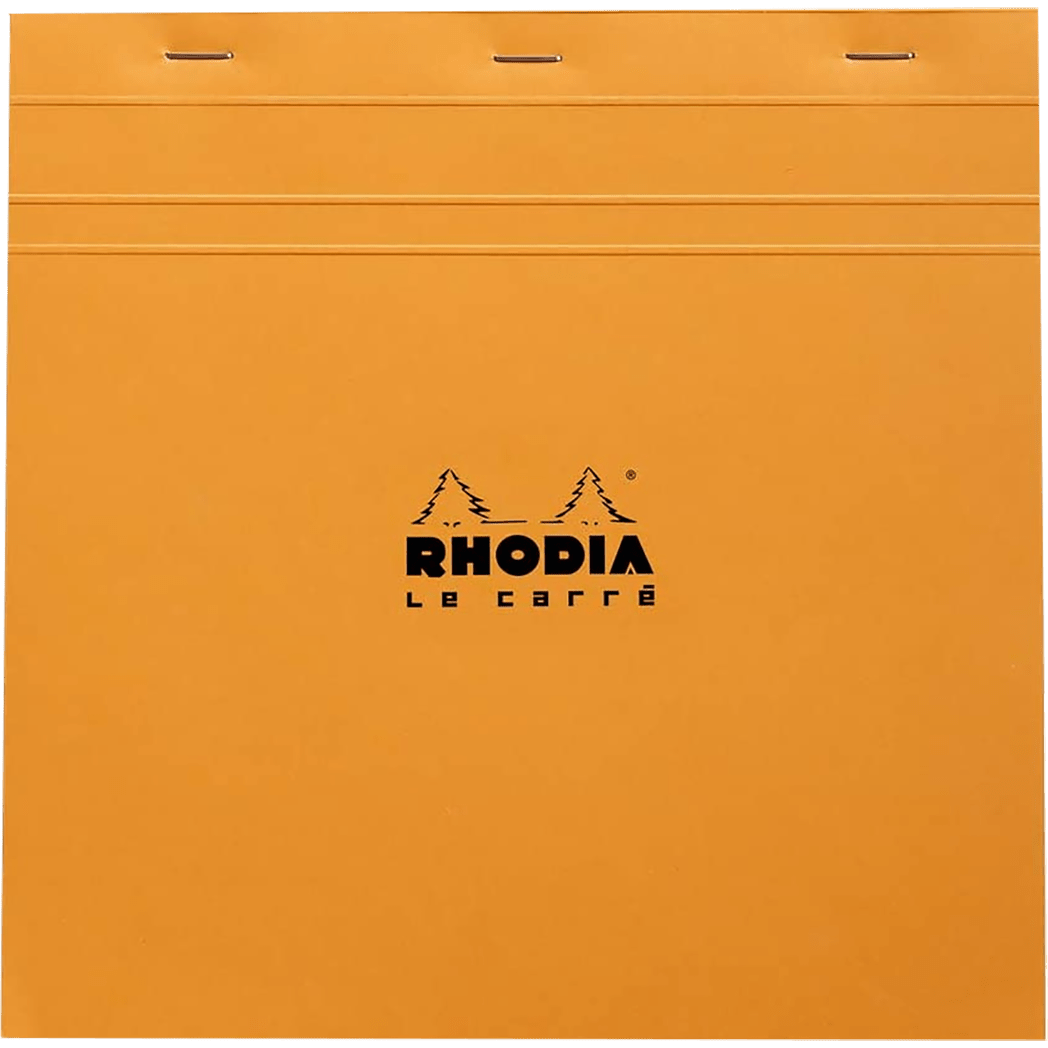 Rhodia Le Carre Square Notepads Large (8 1/4 x 8 1/4) with Orange - Pen Boutique Ltd