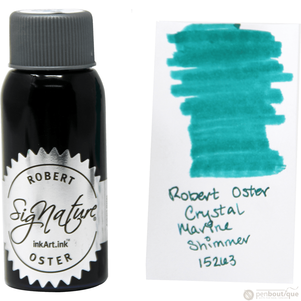 Robert Oster Shake'N'Shimmy Ink Bottle - Crystal Marine - 50ml - Pen Boutique Ltd