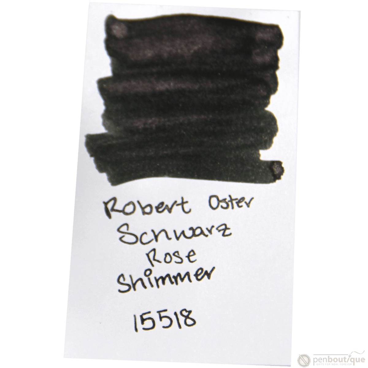 Robert Oster Shake'N'Shimmy Ink Bottle - Schwarz Rose - 50ml - Pen Boutique Ltd