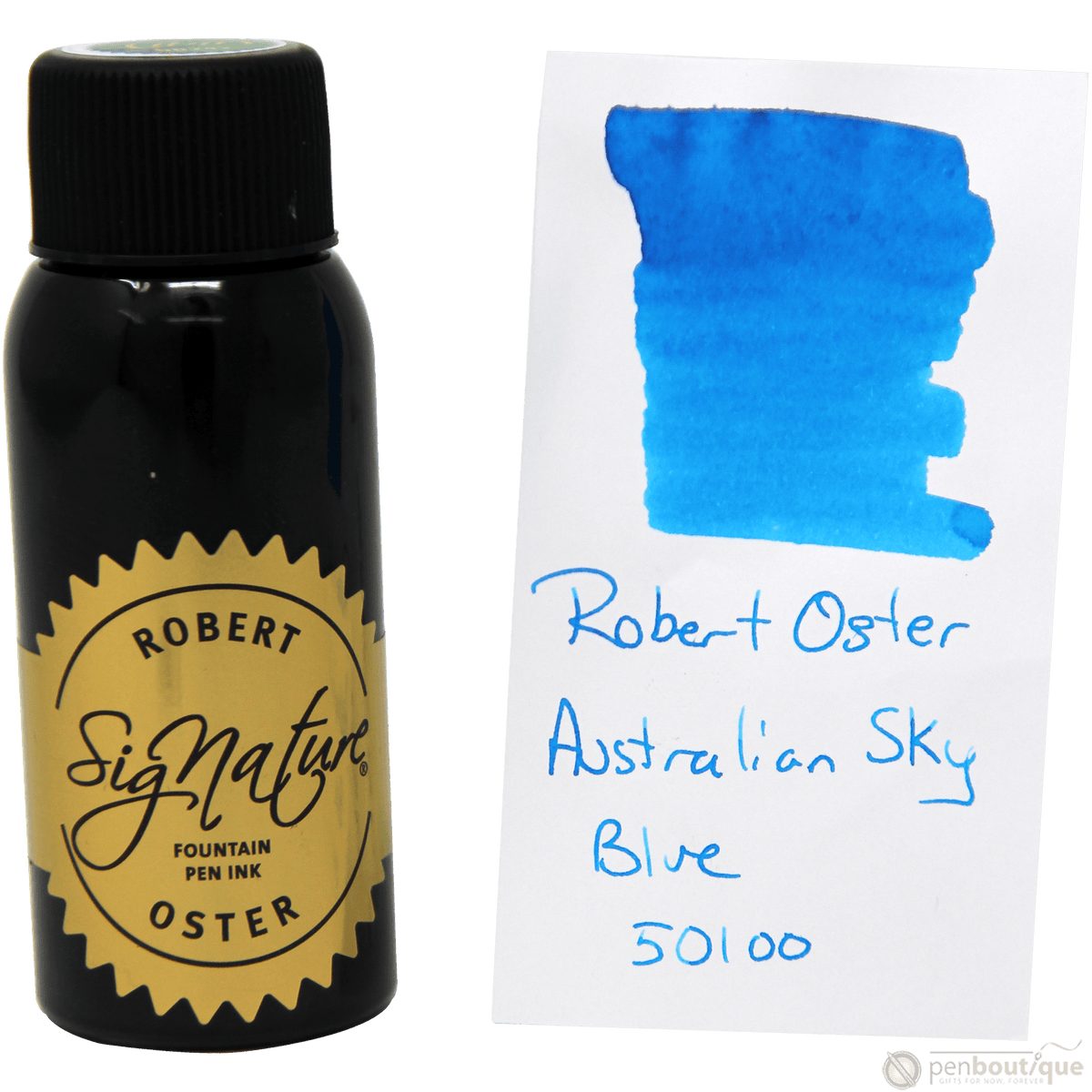 Robert Oster Signature Ink Bottle - Australian Sky Blue - 50ml - Pen Boutique Ltd