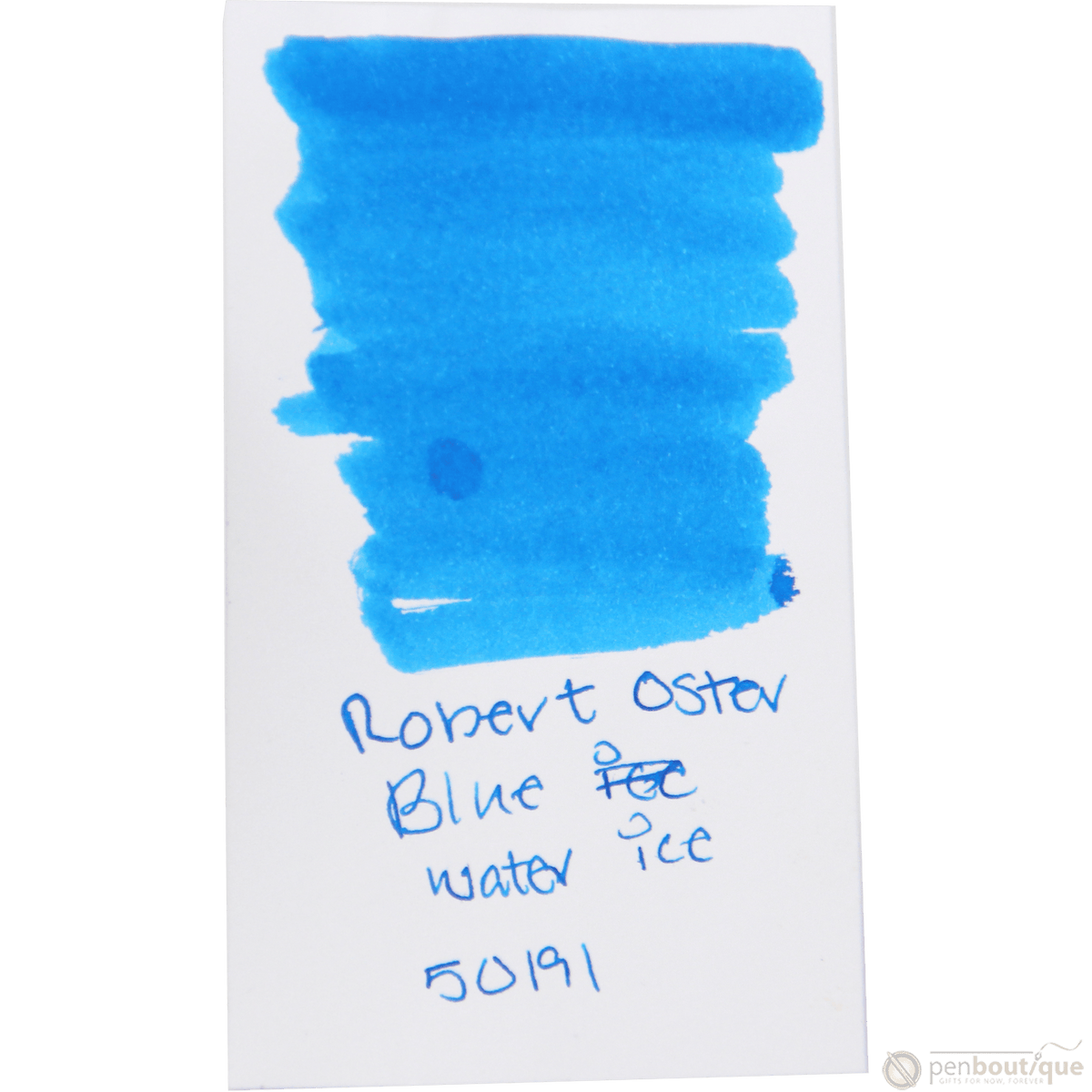 Robert Oster Signature Ink Bottle - Blue Water Ice - 50ml - Pen Boutique Ltd