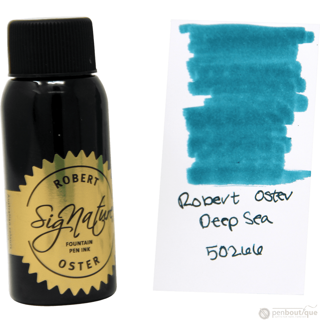 Robert Oster Signature Ink Bottle - Deep Sea - 50ml - Pen Boutique Ltd