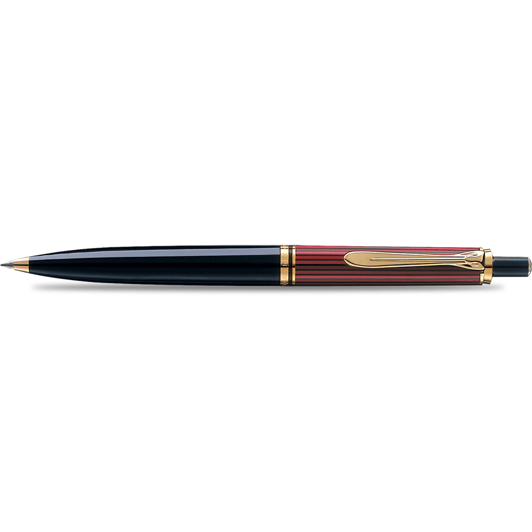 Pelikan Souveran Ballpoint Pen - K400 Red & Black Stripe - Pen Boutique Ltd