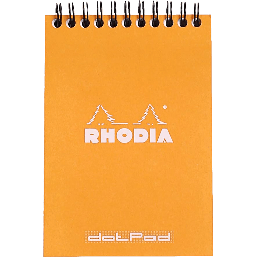 Rhodia A6 Wirebound Dot Orange Notepad 4 x 6 - Pen Boutique Ltd