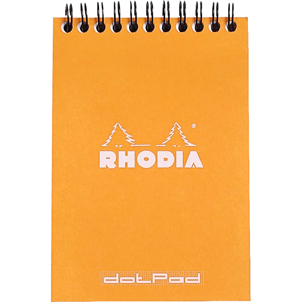 Rhodia A6 Wirebound Dot Orange Notepad 4 x 6 - Pen Boutique Ltd