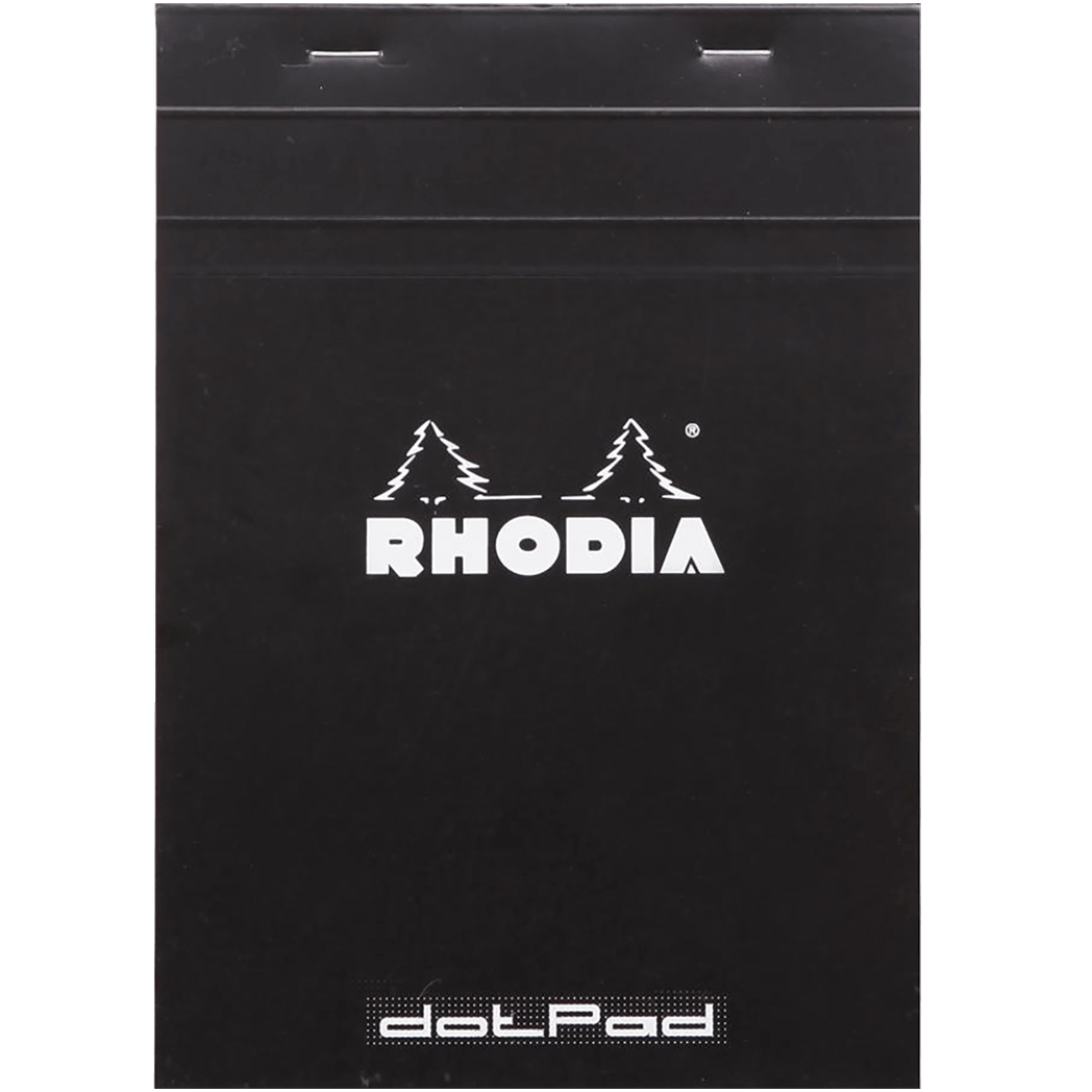 Rhodia N° 12 Pad - Black - Dot Grid - Pen Boutique Ltd