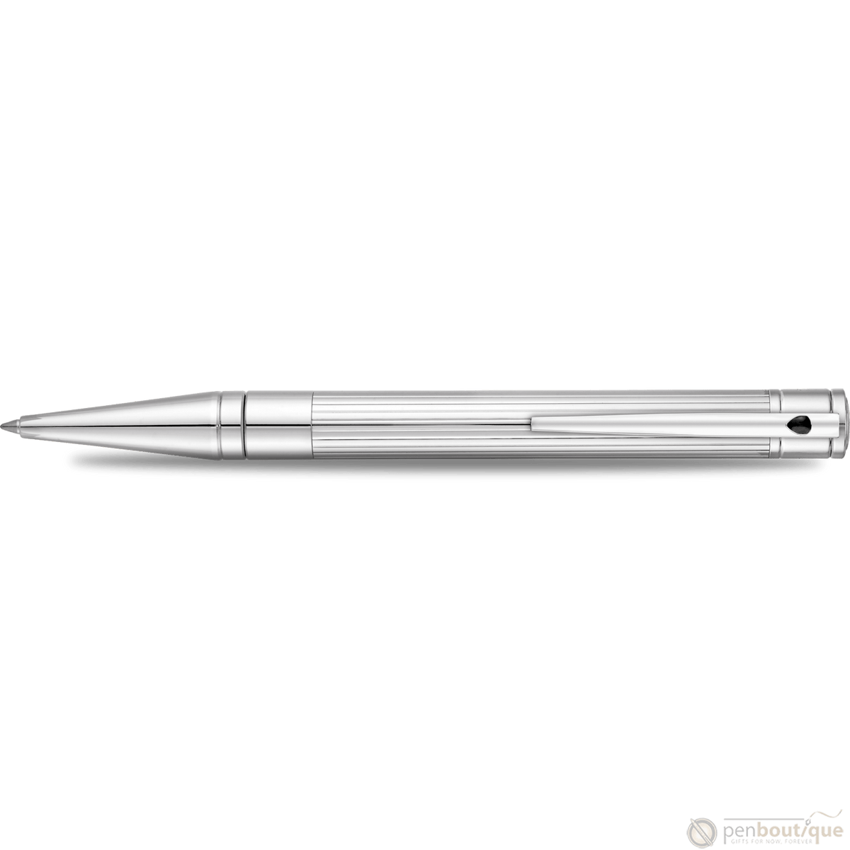 S T Dupont D-Initial Ballpoint Pen - Chrome - Pen Boutique Ltd