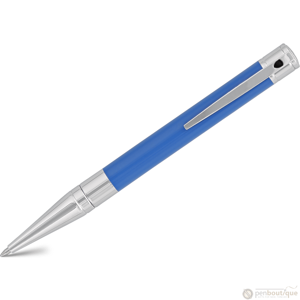 S T Dupont D - Initial Ballpoint Pen - Electric Blue - Pen Boutique Ltd
