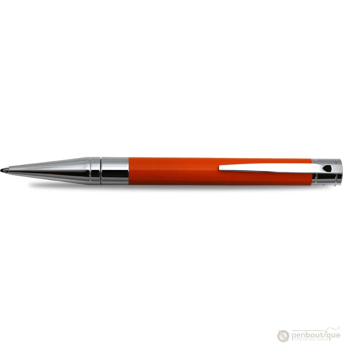 S T Dupont D-Initial Ballpoint Pen - Orange - Pen Boutique Ltd