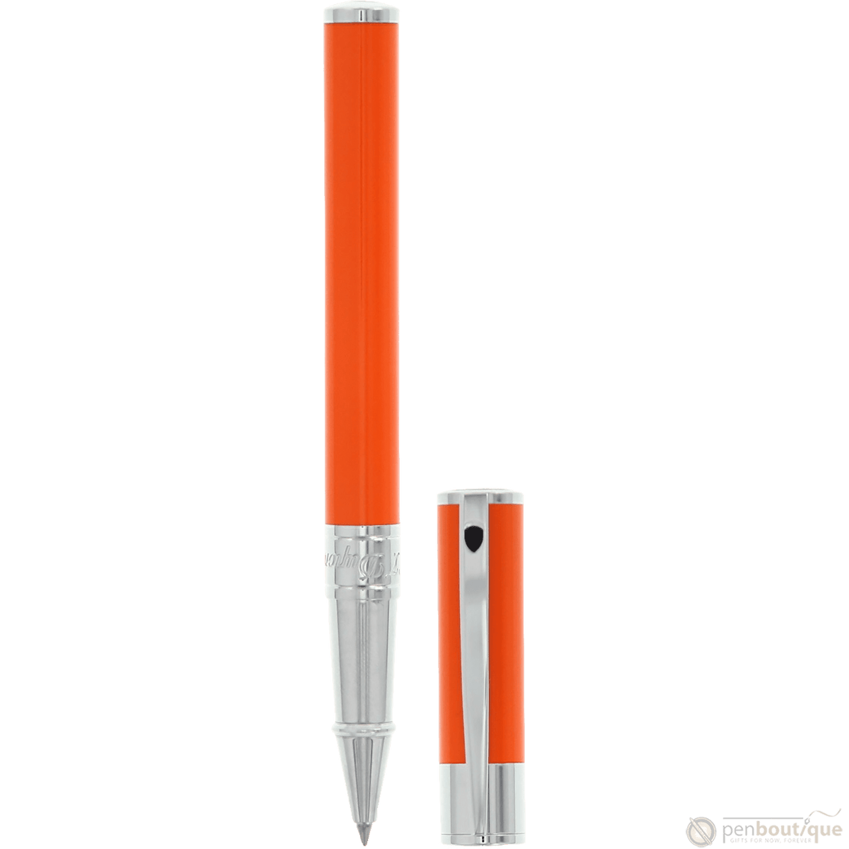 S T Dupont D-Initial Rollerball Pen - Orange - Pen Boutique Ltd