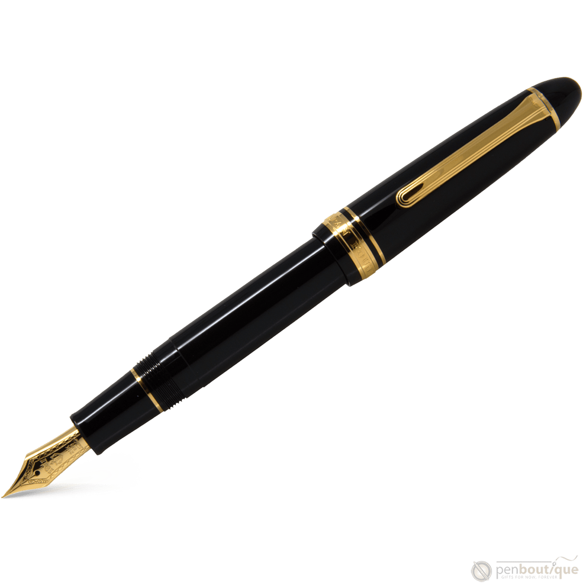 Sailor 1911L Fountain Pen - Black/Gold - Large size - 21k Gold Nib - Pen Boutique Ltd