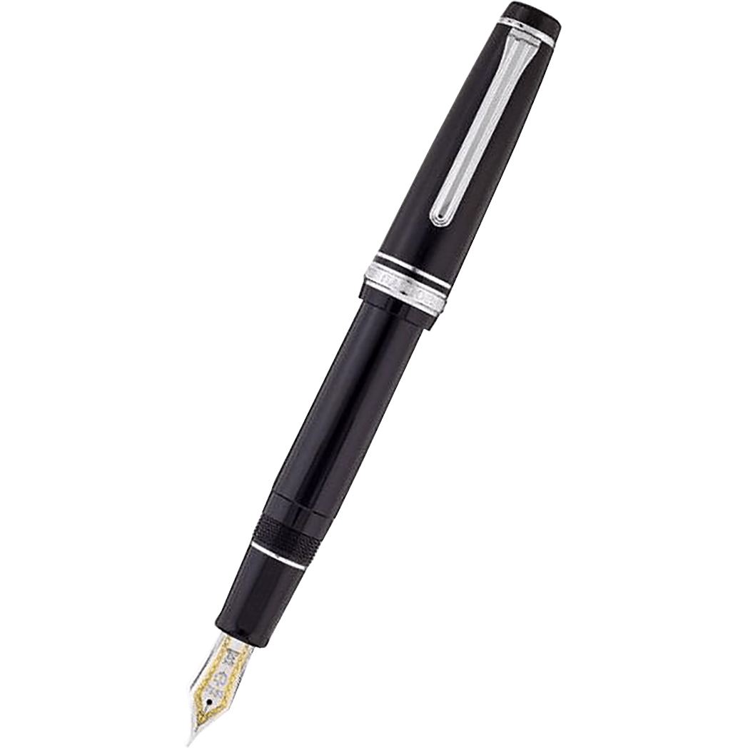 Sailor Professional Gear Black/Silver Fountain Pen - Pen Boutique Ltd
