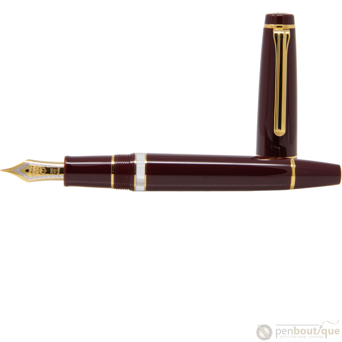 Sailor Professional Gear Fountain Pen - Realo - Maroon/Gold - Pen Boutique Ltd