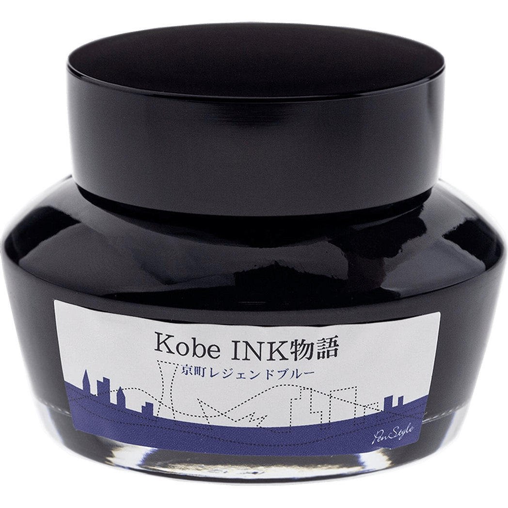 Sailor Nagasawa Kobe 50 Kyomachi Legend Blue Ink Bottle - 50ml - Pen Boutique Ltd
