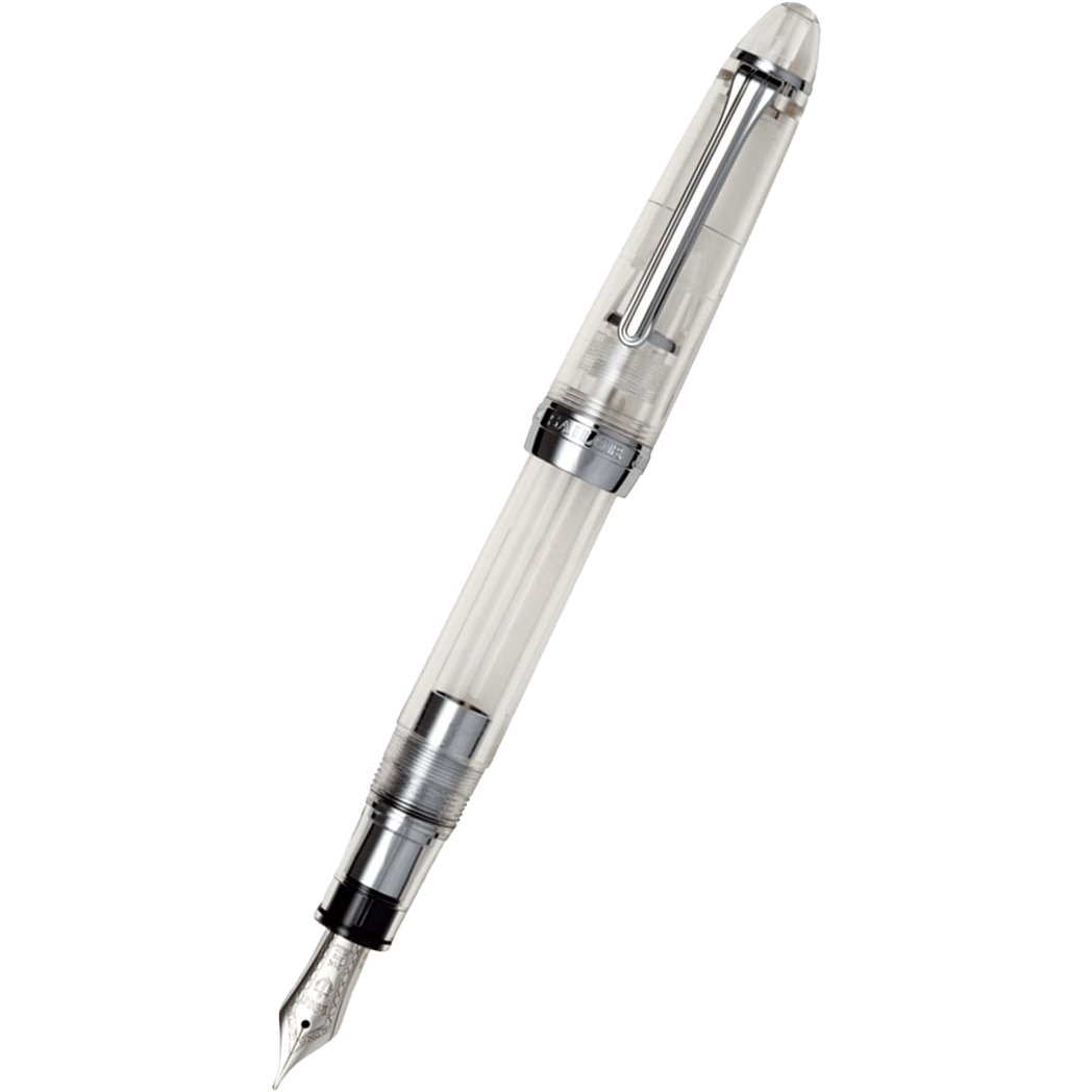 Sailor 1911L Fountain Pen -Sliver Trim - Transparent - Pen Boutique Ltd