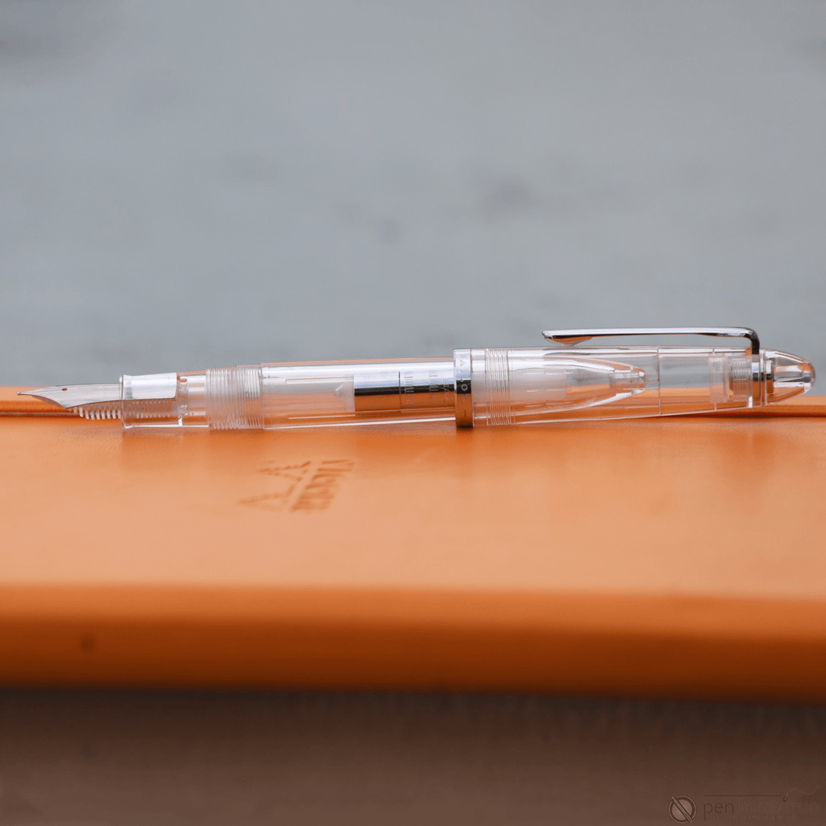 Sailor Compass 1911 Steel Fountain Pen Set - Transparent Clear - Pen Boutique Ltd
