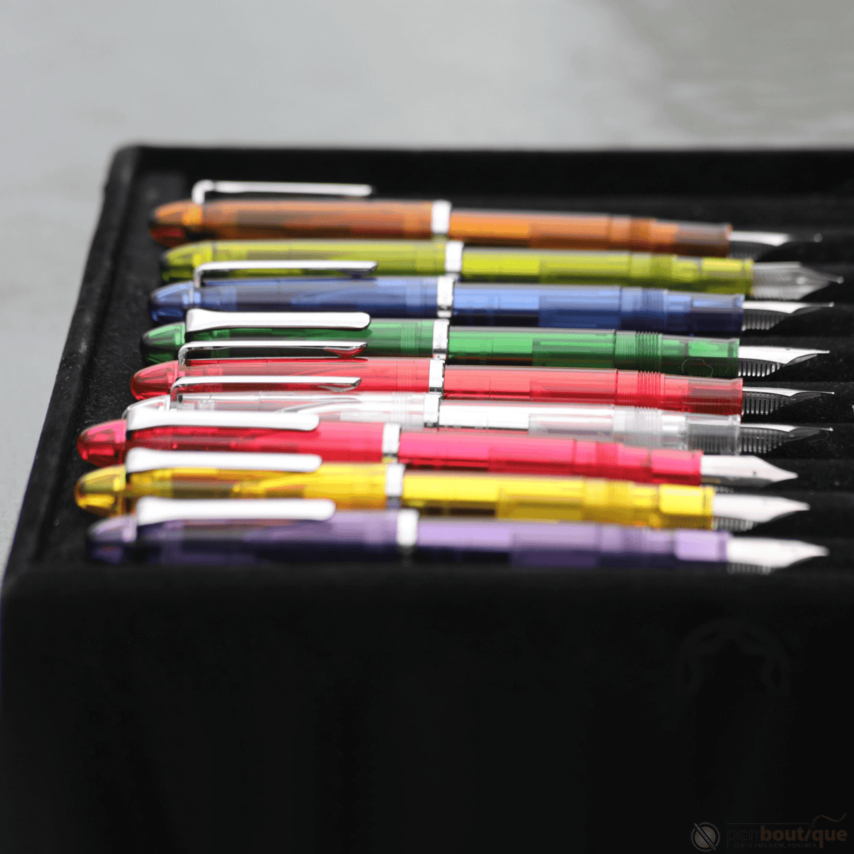 Sailor Compass 1911 Steel Fountain Pen Set - Transparent Clear - Pen Boutique Ltd