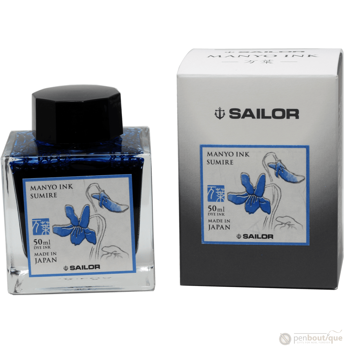 Sailor Manyo Ink Bottle - Sumire - 50ml - Pen Boutique Ltd
