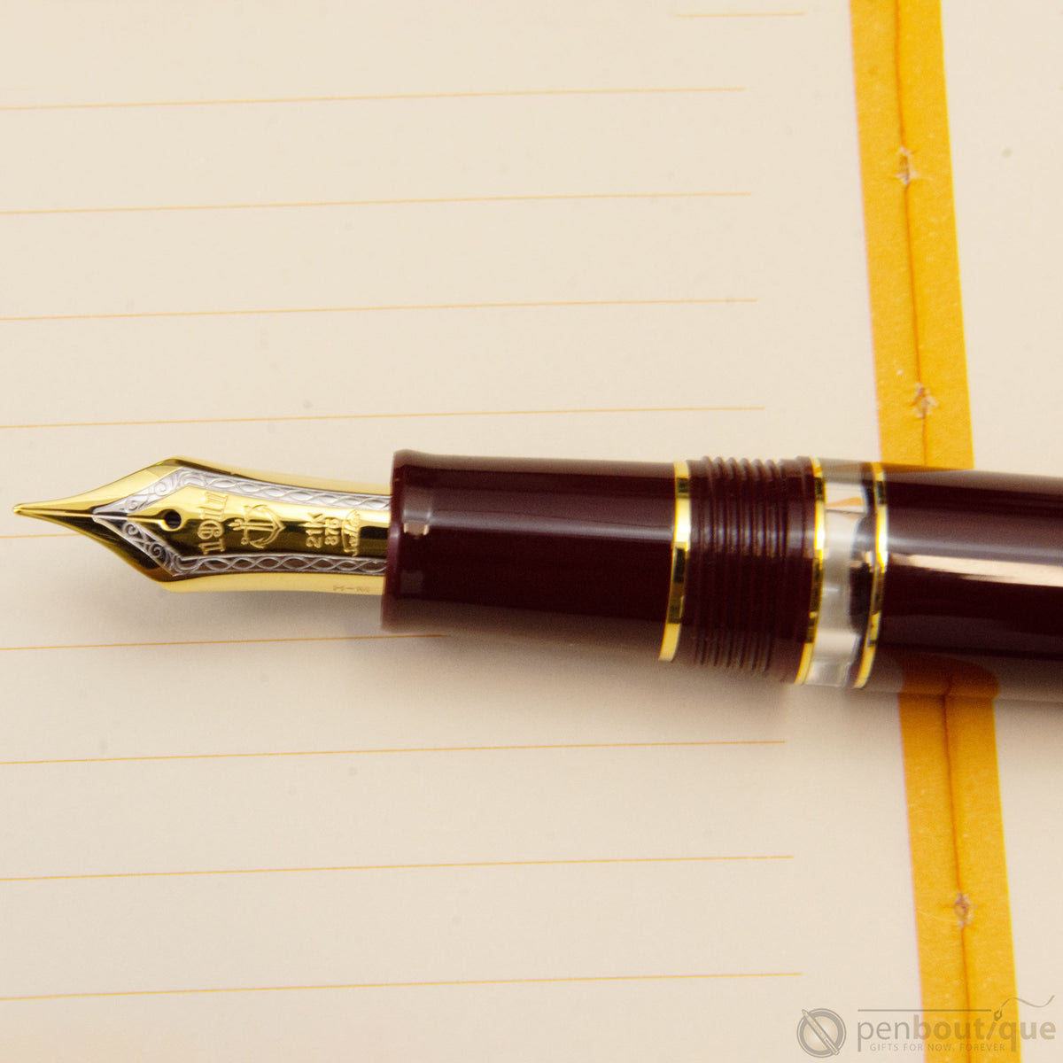 Sailor Professional Gear Fountain Pen - Realo - Maroon/Gold - Pen Boutique Ltd