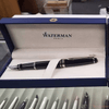 Waterman Expert Fountain Pen - Black - Chrome Trim - Medium Nib - Pen Boutique Ltd
