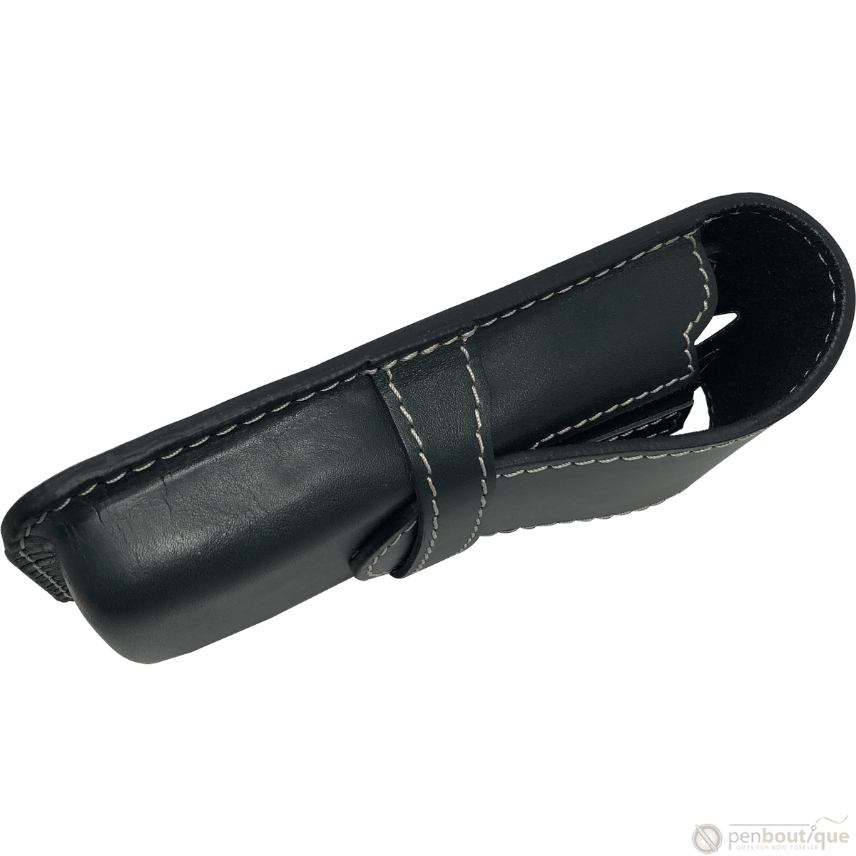 Pen Boutique Yak Leather Triple Pen Holder - Green/black insert - Pen Boutique Ltd