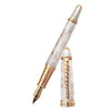 David Oscarson Seaside Fountain Pen - Limited Edition - White Sand/Rose Gold Vermeil - Pen Boutique Ltd