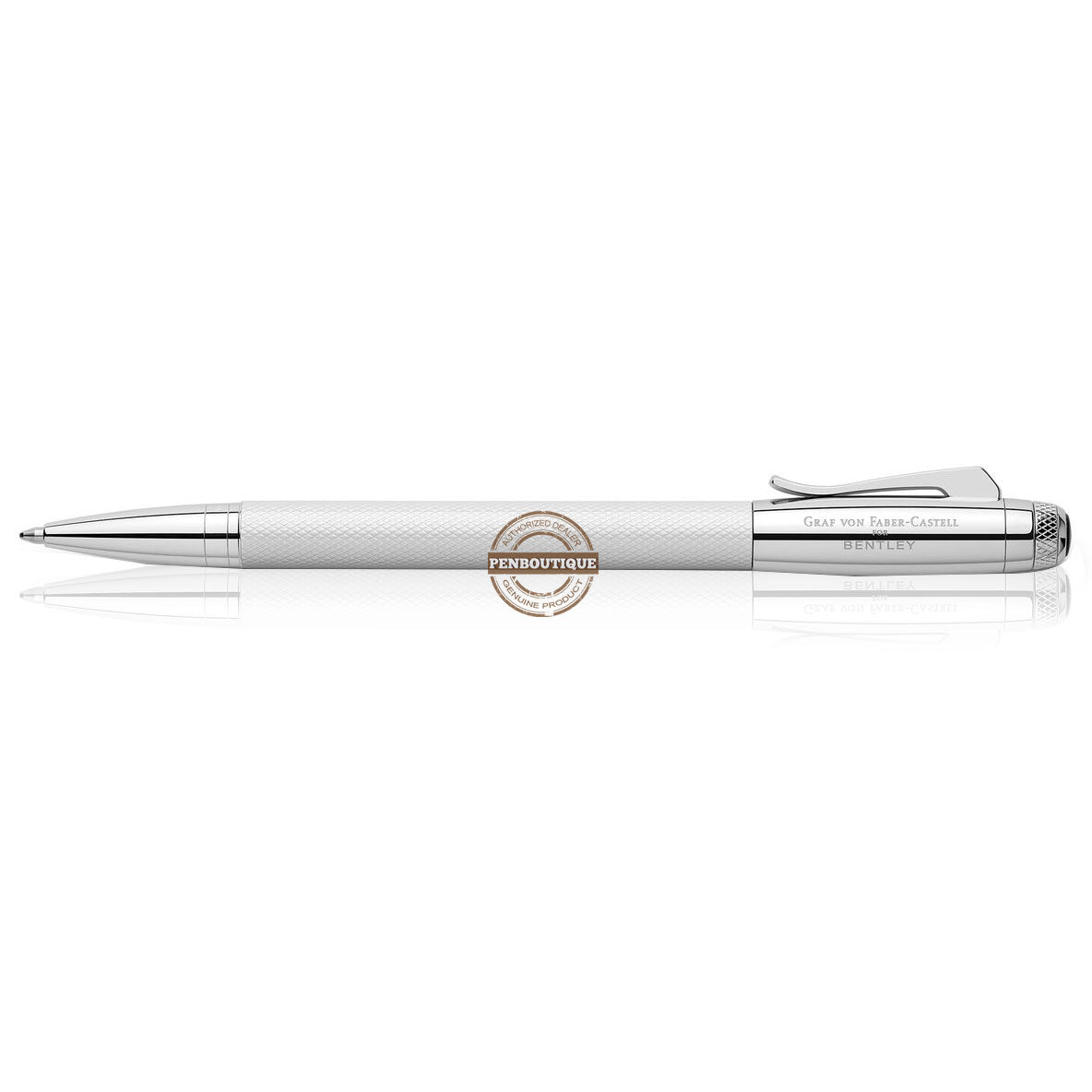 Graf von Faber-Castell Bentley Ballpoint Pen - White Satin - Pen Boutique Ltd