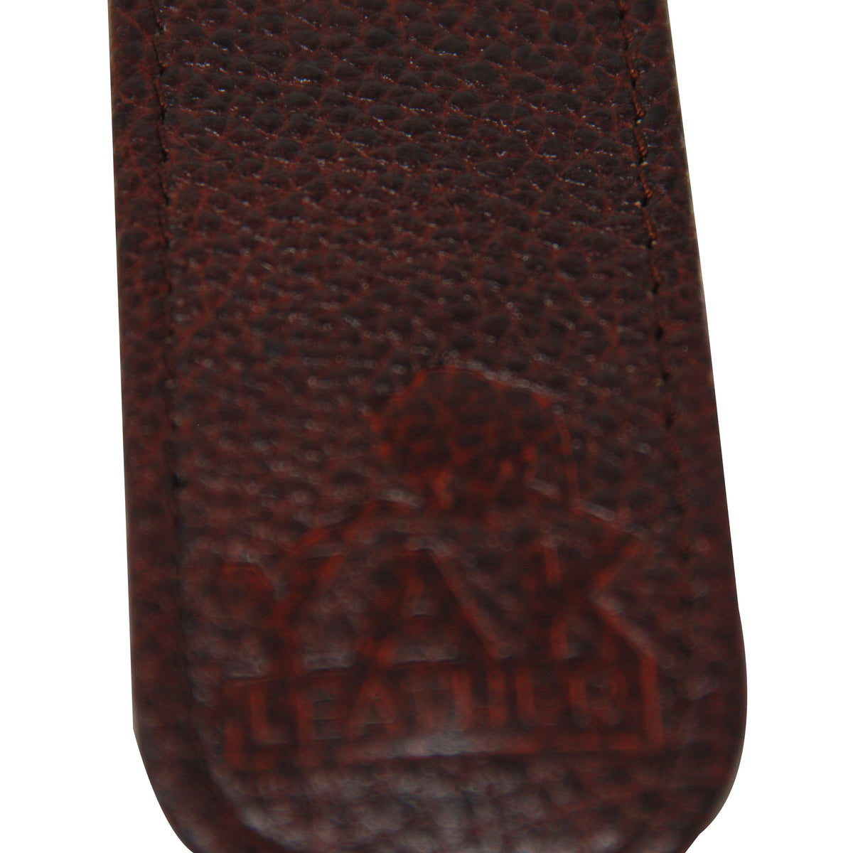 Yak Leather Premium Leather One Pen Pouch with Flap - Brown - Pen Boutique Ltd