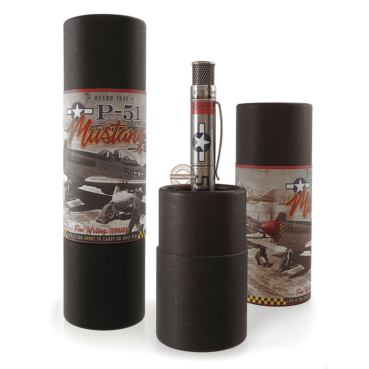 Retro 51 Tornado Rollerball Pen - P-51 Mustang - Pen Boutique Ltd