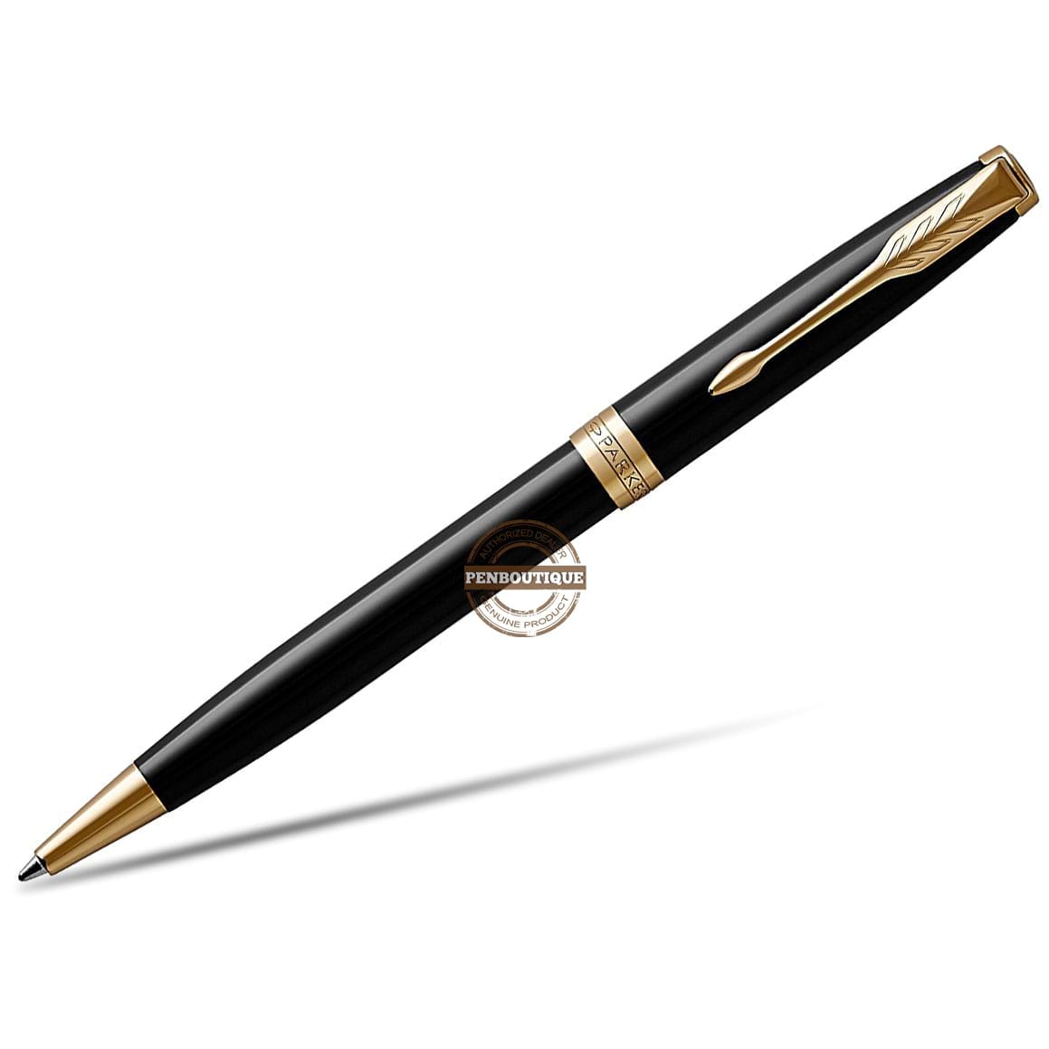 Parker Sonnet Ballpoint Pen - Black - Gold Trim - Pen Boutique Ltd