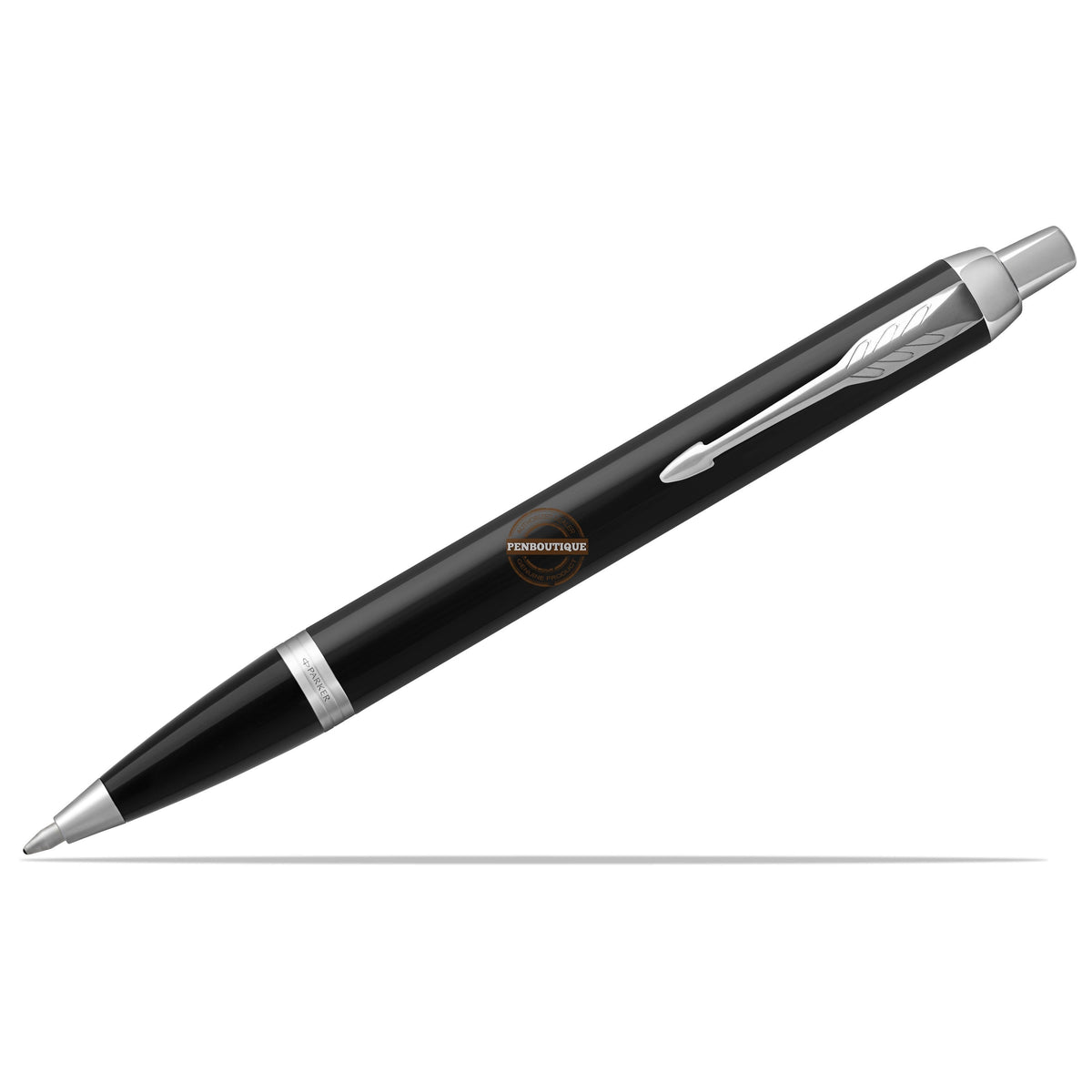 Parker IM Ballpoint Pen - Black - Chrome Trim - Pen Boutique Ltd