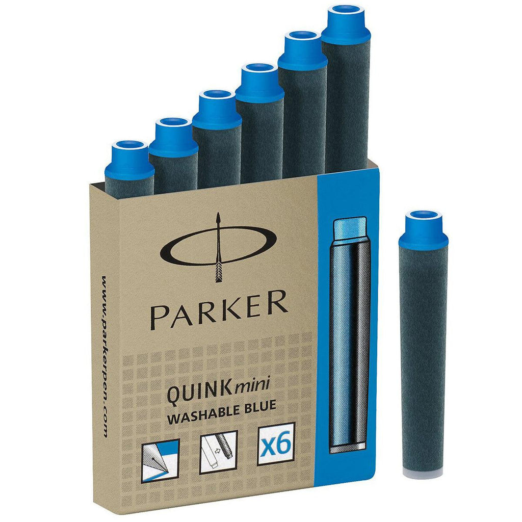Parker Quink Blue Mini Cartridges - Pen Boutique Ltd