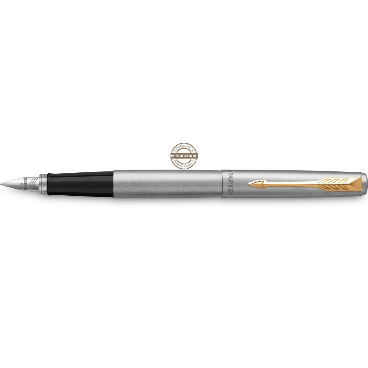 Parker Jotter Fountain Pen - Gold Trim - Stainless Steel - Pen Boutique Ltd