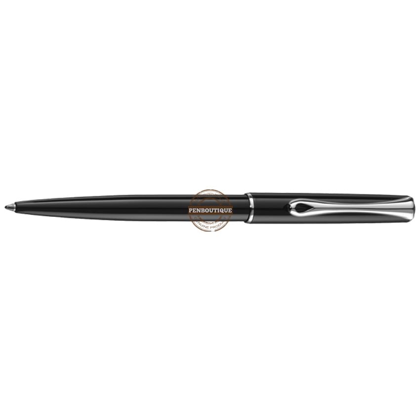 Diplomat Traveller EasyFLOW Ballpoint Pen - Black Lacquer - Pen Boutique Ltd