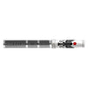 David Oscarson Rosetta Stone Rollerball Pen - Translucent Grey and Opaque Black and Red Hard Enamel - Pen Boutique Ltd