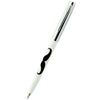 Fisher Space Pen White with Mustache Cap-o-Matic Pen - Pen Boutique Ltd