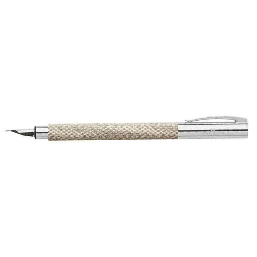 Faber-Castell Ambition Fountain Pen - OpArt White Sand - Medium - Pen Boutique Ltd