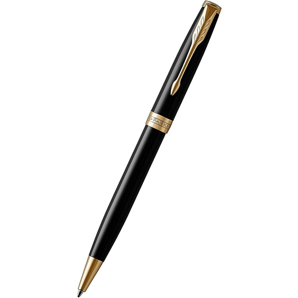 Parker Sonnet Ballpoint Pen - Black - Gold Trim - Pen Boutique Ltd