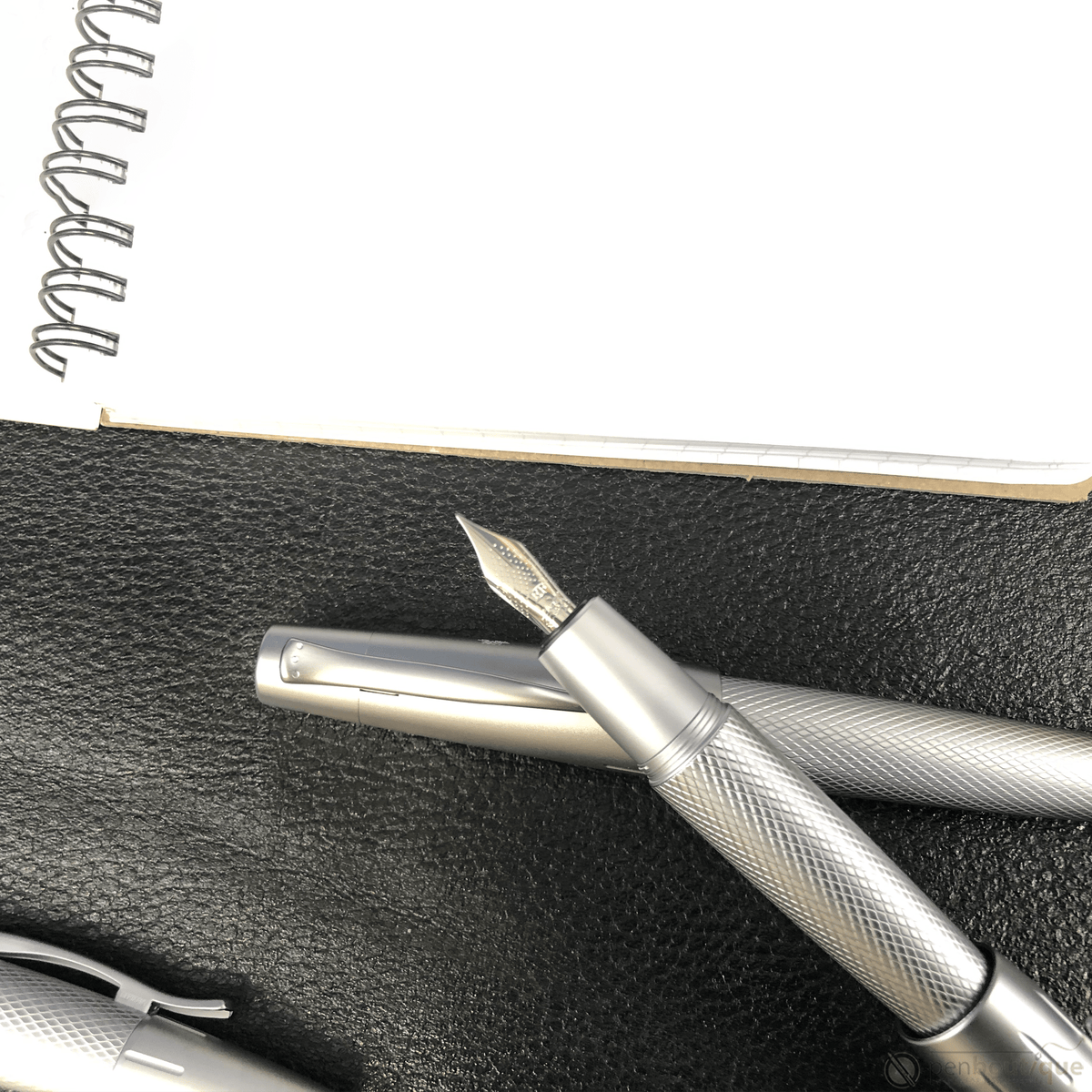 Faber-Castell Design E-Motion Fountain Pen - Pure Silver - Pen Boutique Ltd
